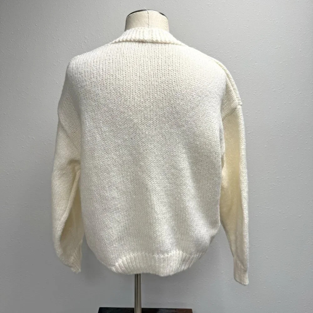 Embroidered Chicken Cardigan Sweater - Picture 8 of 10